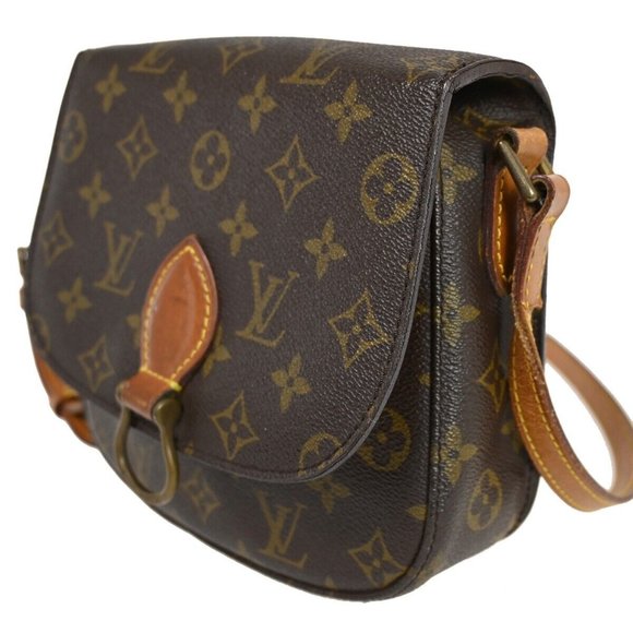 LOUIS VUITTON Saint Cloud MM Shoulder Bag Monogram Leather Brown M51243 33SH496 - Picture 16 of 16